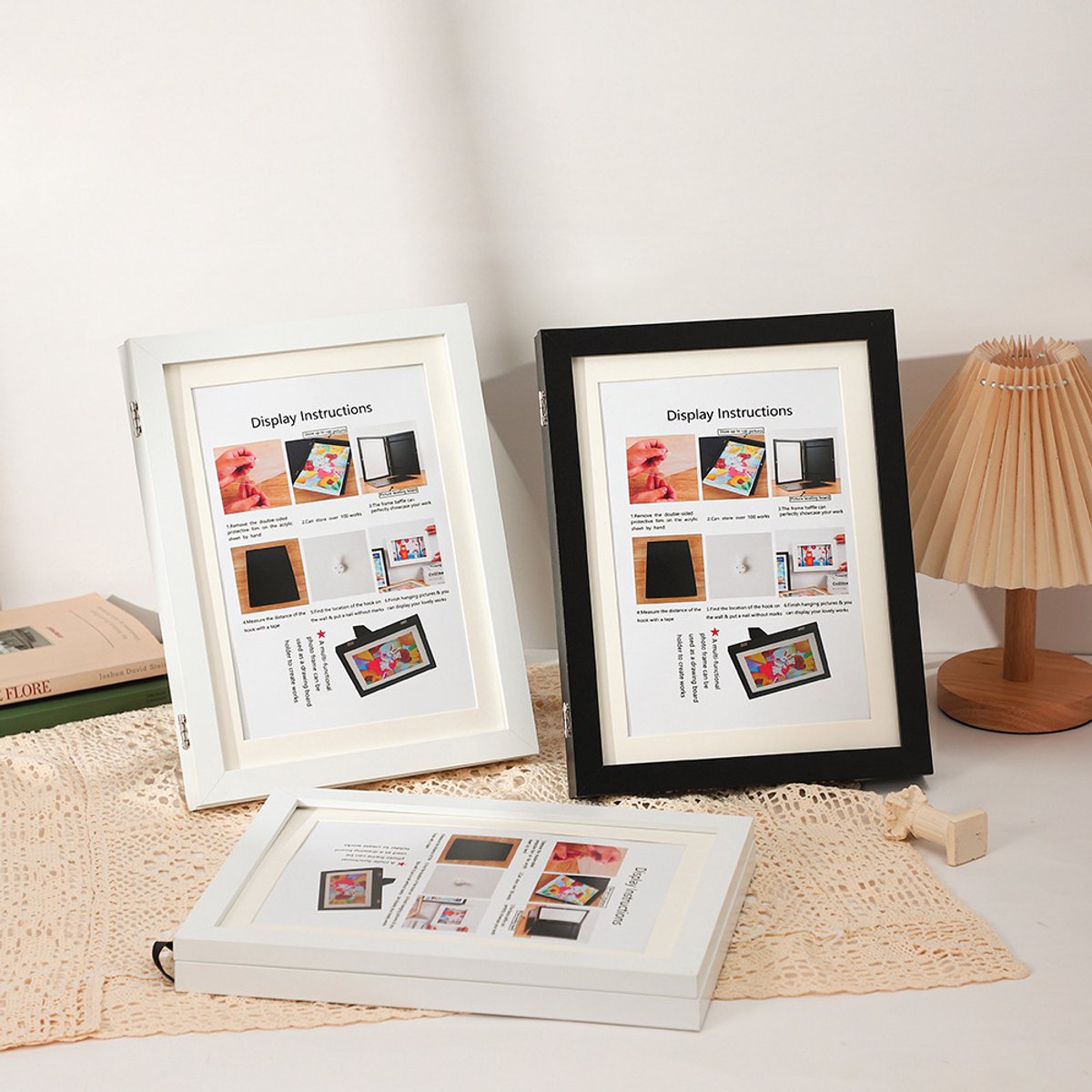 Interchangeable frame - children%27s drawing - Interchangeable frame A4 - Children%27s artwork - children%27s drawings interchangeable frame - Photo frame Poster frame Wall frame - Gift - Natural wood color