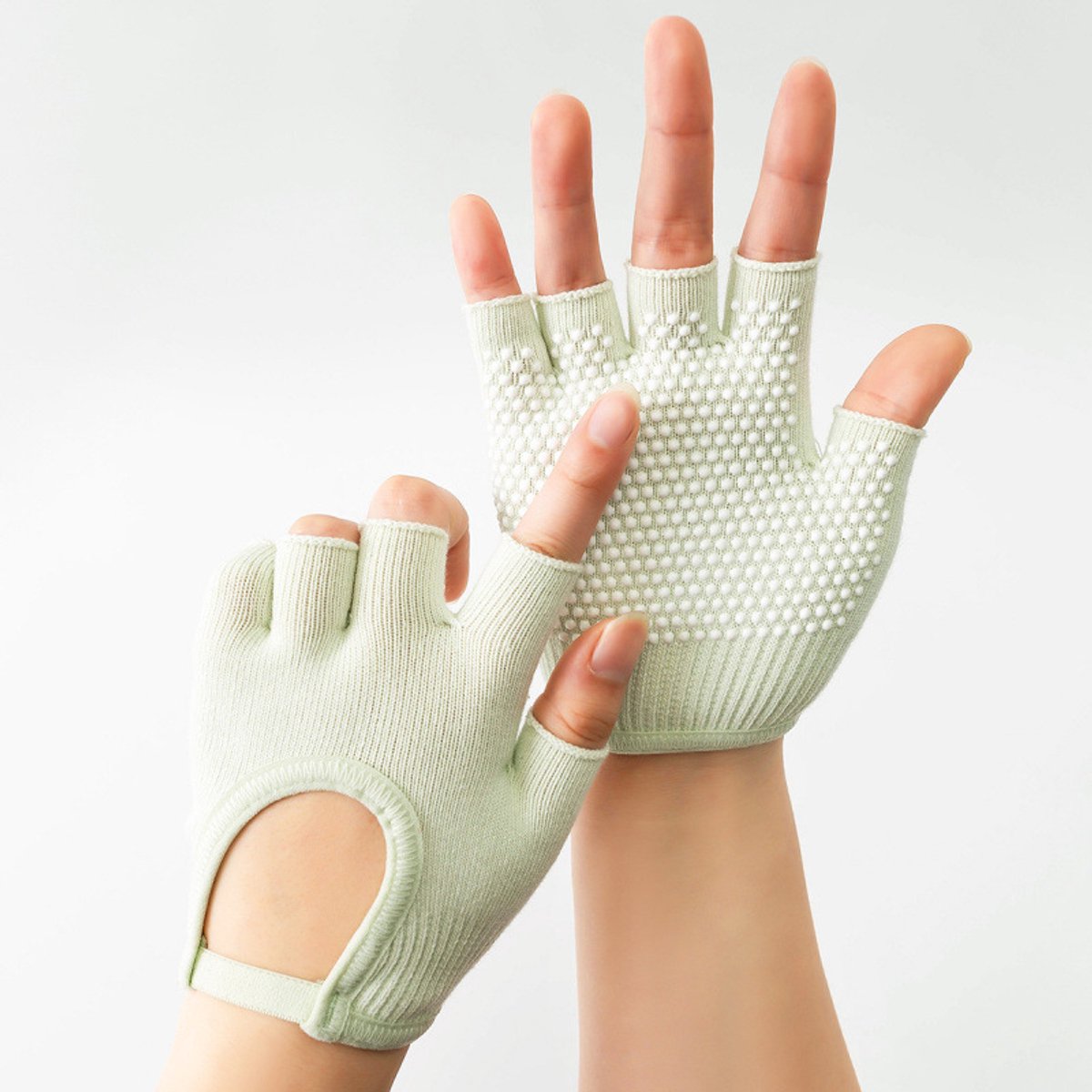 Gloves - Sports Gloves - Yoga Gloves - Fingerless Gloves - Non-slip Gloves - Unisex - Suitable for Gym and Home Workouts (Vegetable) Gloves - Sports Gloves - Yoga Gloves - Fingerless Gloves - Non-slip Gloves - Unisex - Suitable for Gym and Home Workouts (Vegetable)