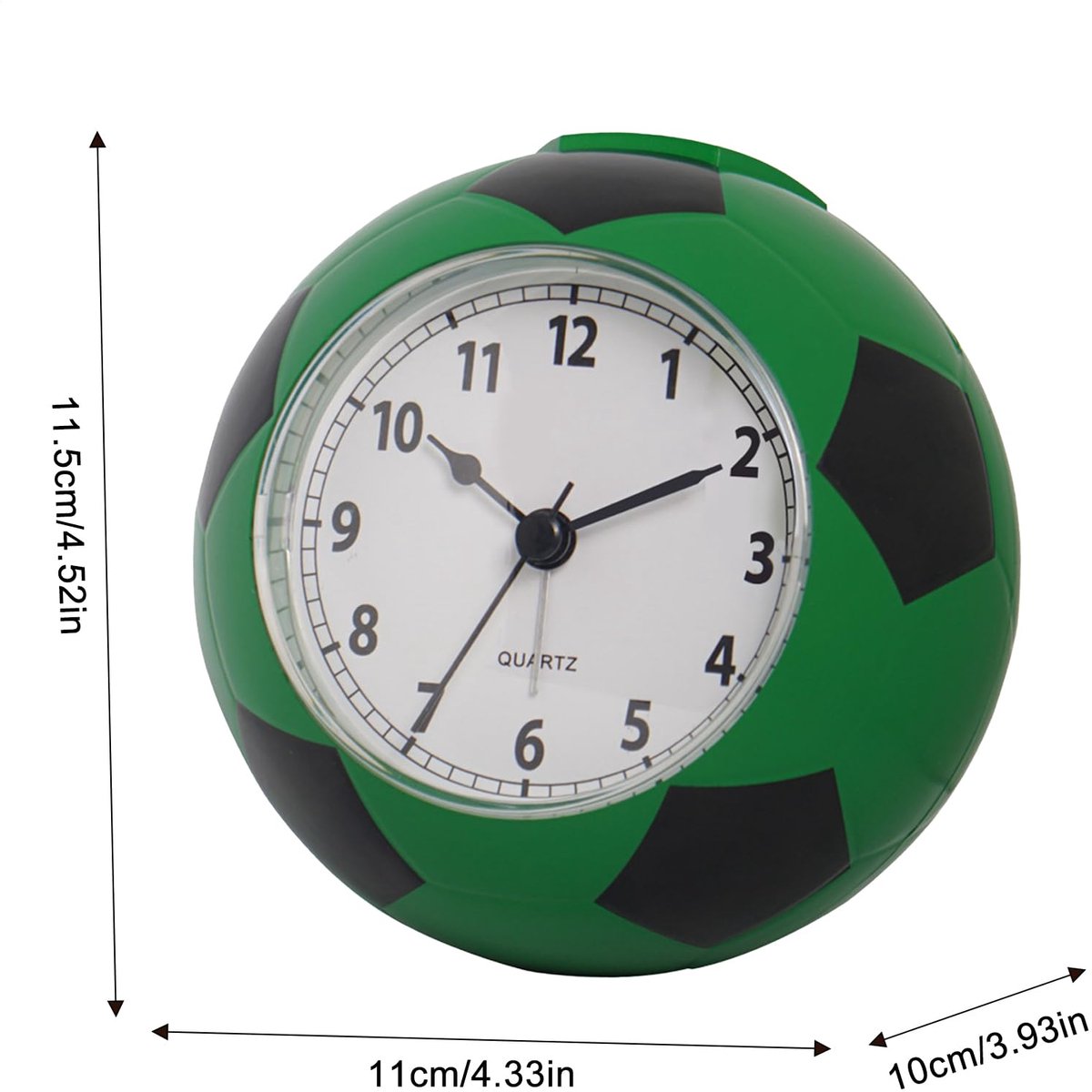 Football Alarm Clock - Silent - Non-ticking Desk Clock