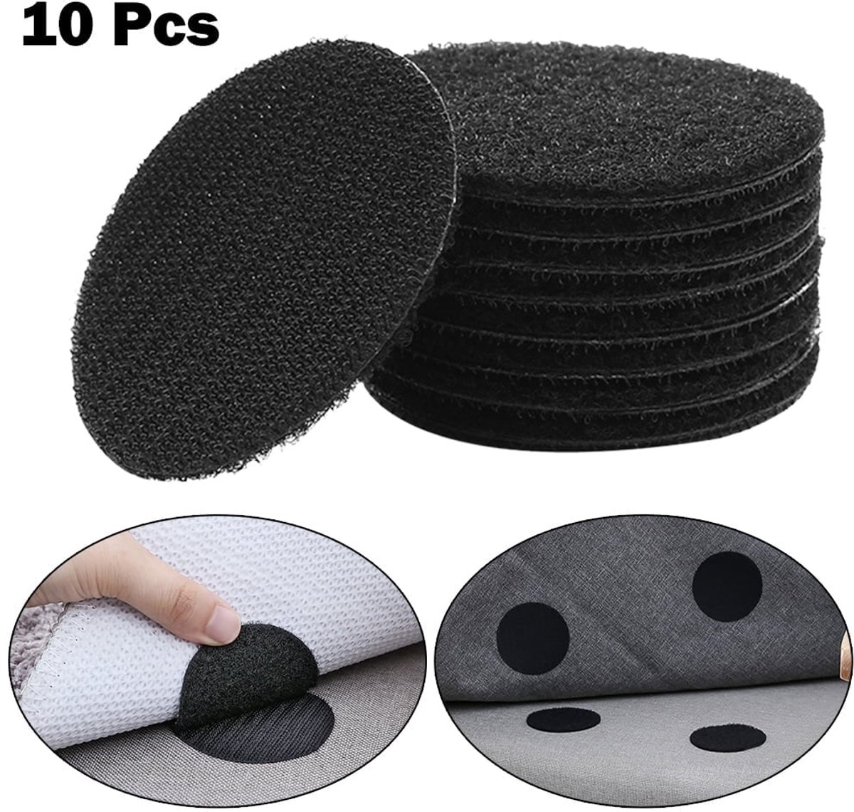 Set of 10 - Removable and Reusable - Trace-Free Adhesive - Sofa Cushion Fastener - Anti-Tread Mat for Bed Sheets Set of 10 - Removable and Reusable - Trace-Free Adhesive - Sofa Cushion Fastener - Anti-Tread Mat for Bed Sheets