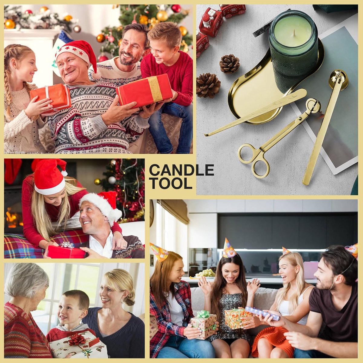 Candle Extinguisher - 3 in 1 Candle Accessory Set - Candle Key