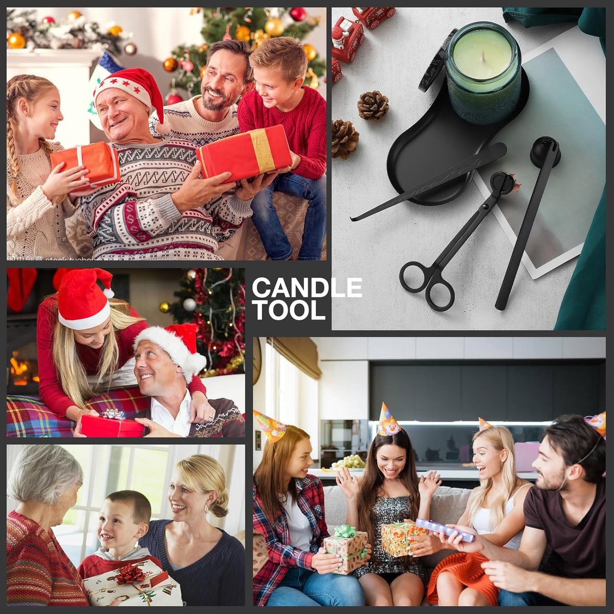 Candle Extinguisher - 3 in 1 Candle Accessory Set - Candle Key