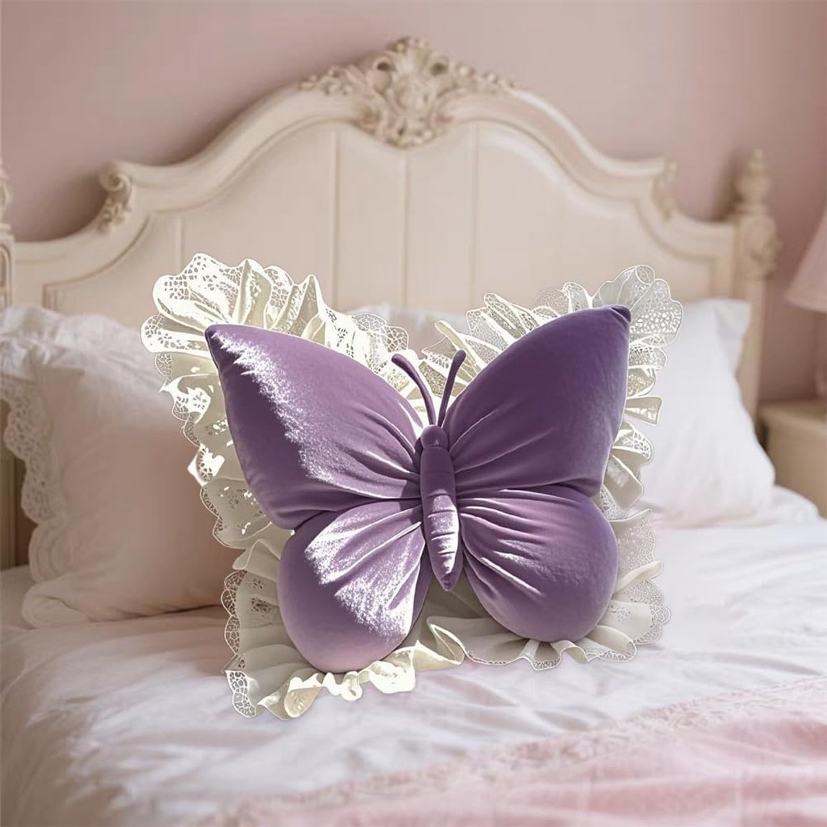 Decorative Cushions - Butterfly-shaped decorative cushion - Soft