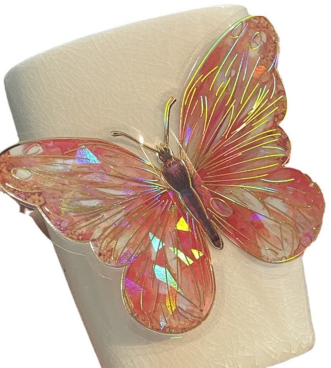 Stickers - Butterfly Wall Stickers - DIY Wall Stickers - Creative Bedroom Supplies - Beautiful 3D Decorations - Interior Decoration - Interior Decoration - Suitable for creating everyday surprises and party decorations (Pink,10 stickers)