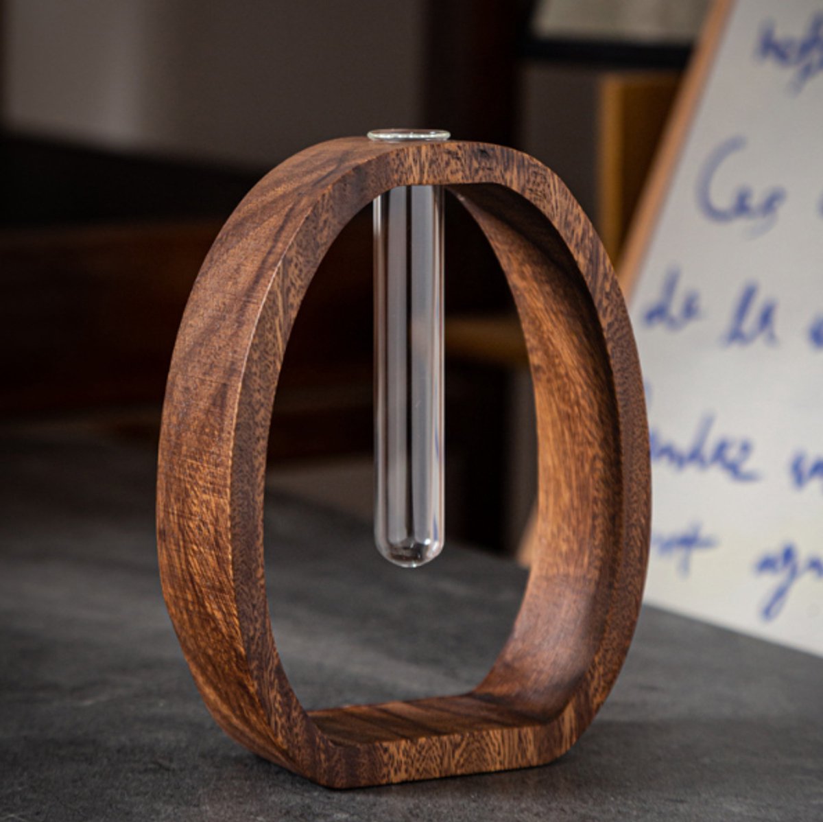 Vase - Solid Wood Vase - Desk Plant Growing Rack - Made of Wood and Bamboo - Enhances the modern decor of your home and office environment (S: 9.5*7*4 cm) Vase - Solid Wood Vase - Desk Plant Growing Rack - Made of Wood and Bamboo - Enhances the modern decor of your home and office environment (S: 9.5*7*4 cm)