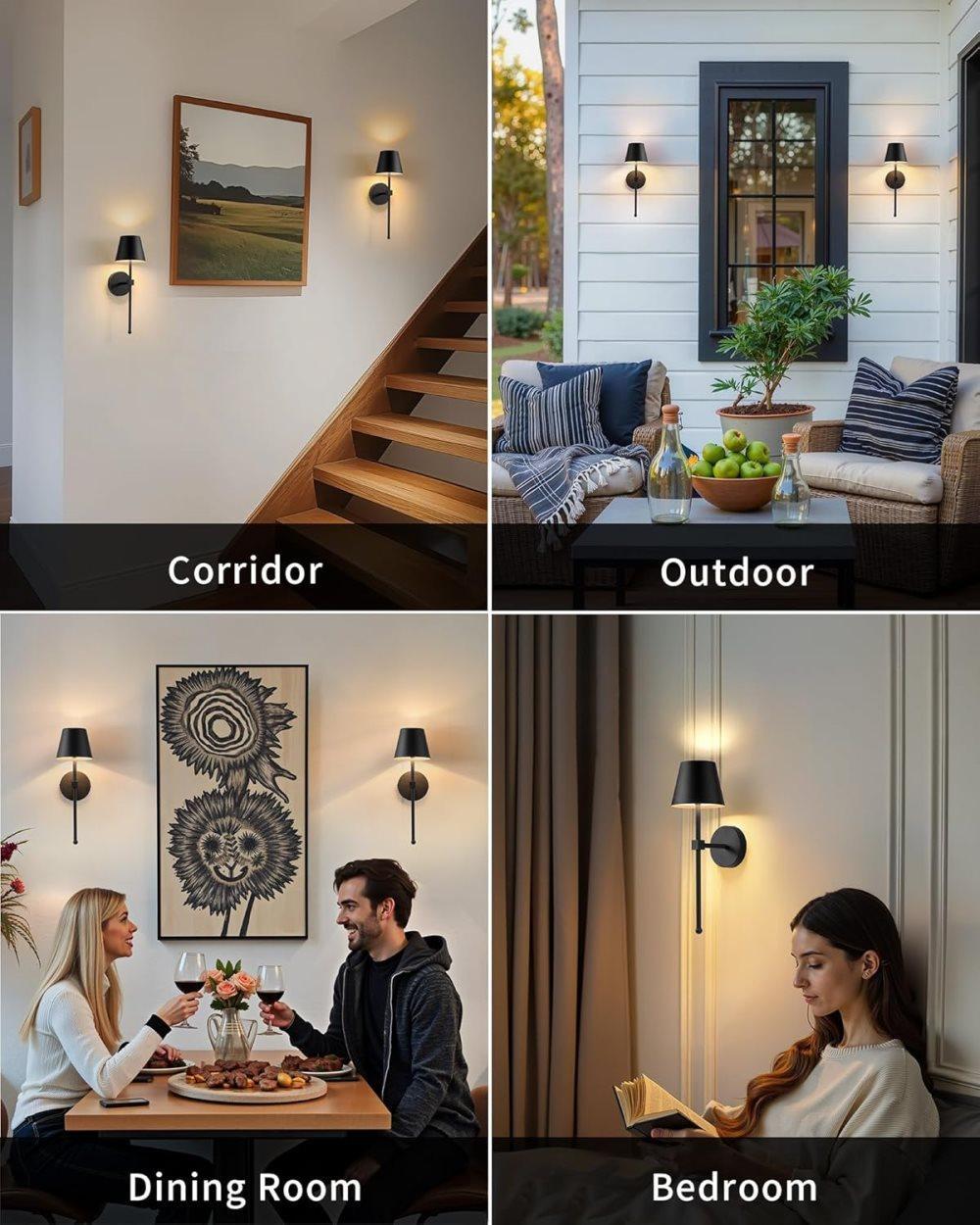 Wireless Wall Lamps 2-pack