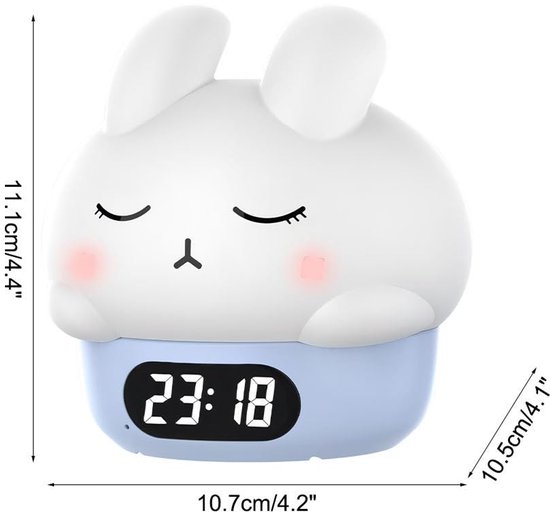 Children%27s night light - table lamp for bedroom - cute rabbit shape - cartoon bedside lamp - baby night light (blue)