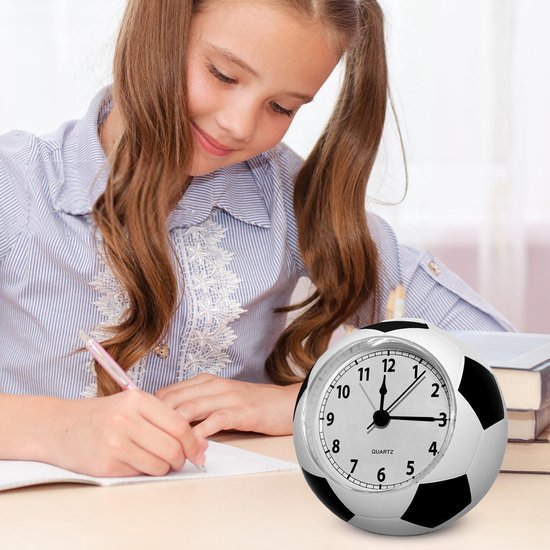 Football Alarm Clock - Silent Non-Ticking Desk Clock