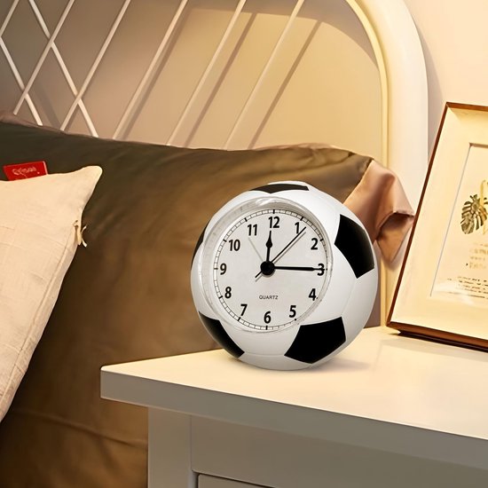 Football Alarm Clock - Silent Non-Ticking Desk Clock