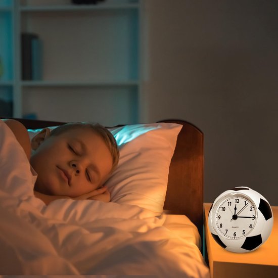 Football Alarm Clock - Silent Non-Ticking Desk Clock