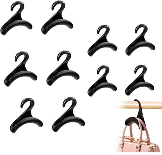 Clothes hanger - Wardrobe - Handbag organizer - Hook rack organizer for handbags and backpacks - 10 pieces Clothes hanger - Wardrobe - Handbag organizer - Hook rack organizer for handbags and backpacks - 10 pieces