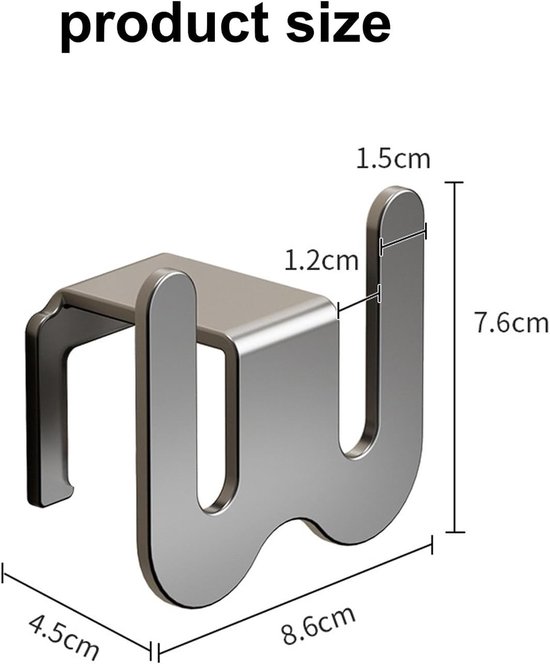 Set of 2 Self-Adhesive Shoe Racks - Space-Saving Storage Shelves - Suitable for bathrooms