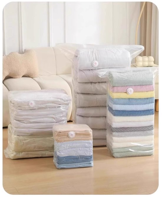 4-Piece Clothing Storage Bags - Compression Bags - Vacuum Bags for Sealing Blankets - Suitable for Travel Clothes - Reusable - Space-Saving - With Manual Press or Air Pump - Suitable for Clothes 4-Piece Clothing Storage Bags - Compression Bags - Vacuum Bags for Sealing Blankets - Suitable for Travel Clothes - Reusable - Space-Saving - With Manual Press or Air Pump - Suitable for Clothes