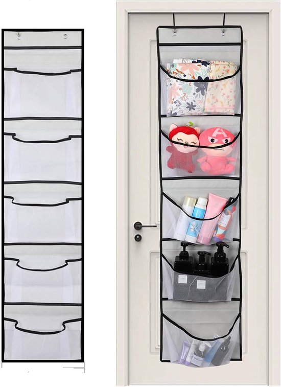 Hanging Storage Bags - Hanging Storage Boxes - Comes with 5 Mesh Pockets - Perfect as Hanging Storage Boxes for the Bedroom - Ideal for Toy Storage Hanging Storage Bags - Hanging Storage Boxes - Comes with 5 Mesh Pockets - Perfect as Hanging Storage Boxes for the Bedroom - Ideal for Toy Storage