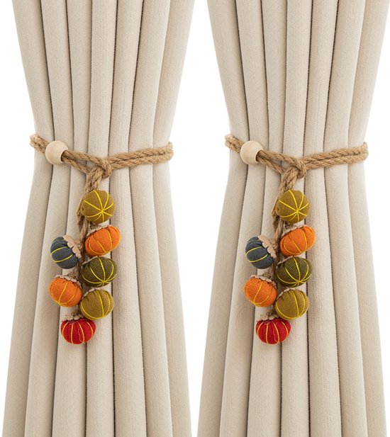 Curtain Bows - Cute Cartoon Pumpkin Curtain Bows - Christmas and Halloween Curtain Hooks Curtain Bows - Cute Cartoon Pumpkin Curtain Bows - Christmas and Halloween Curtain Hooks