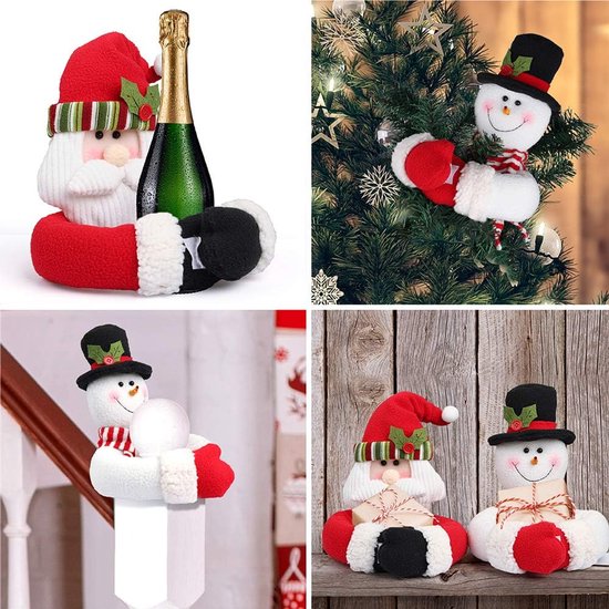Christmas Themed Curtain Ties - (Set of Two) - Curtain Ties - Curtain Hooks - Snowman Design - Suitable for curtains