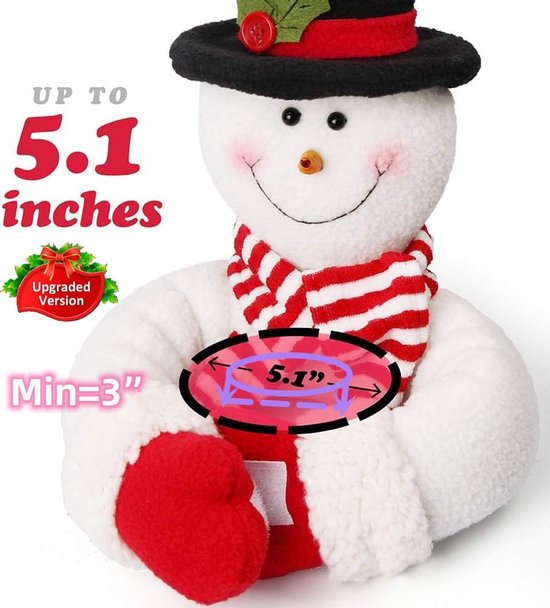 Christmas Themed Curtain Ties - (Set of Two) - Curtain Ties - Curtain Hooks - Snowman Design - Suitable for curtains