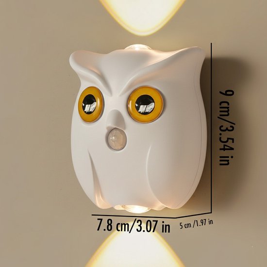 Night light - Mood lamp - LED lighting - Night lamp - LED cabinet light and stair light with sensor - Two-tone - USB rechargeable night light - Magnetic mounting - For children%27s room
