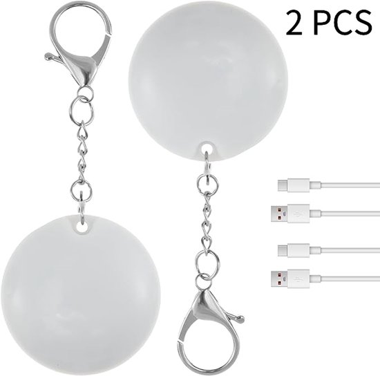 Night Light - With Automatic Sensor Function - Keychain - Gift for Girls and Women - Accessory for Women%27s Handbag（2 Lights）