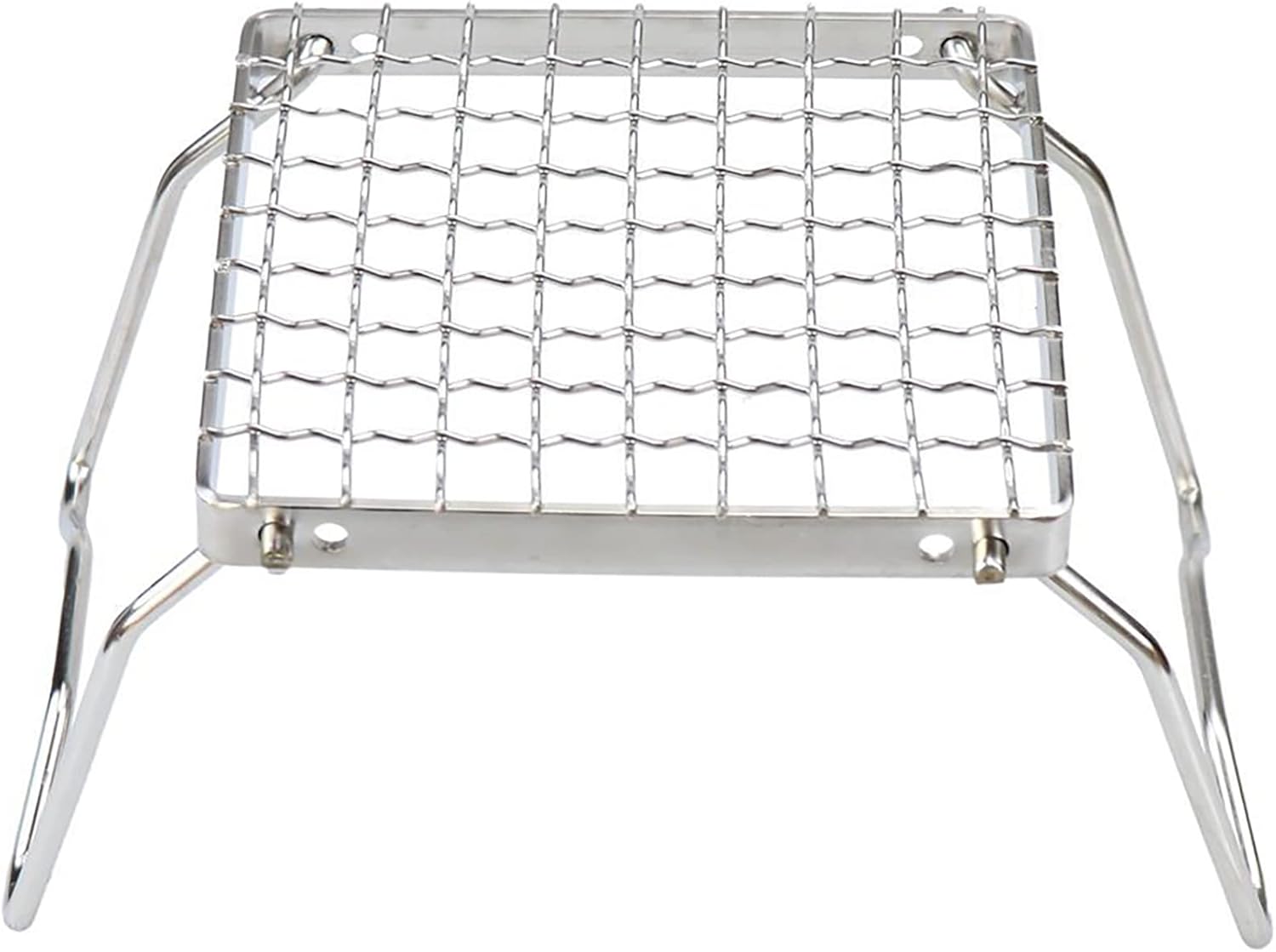 Folding Camping Grill - Stainless Steel 304 Cooking Grate with Folding Legs - Portable Charcoal and Cooking Stand - Lightweight BBQ Rack for Camping