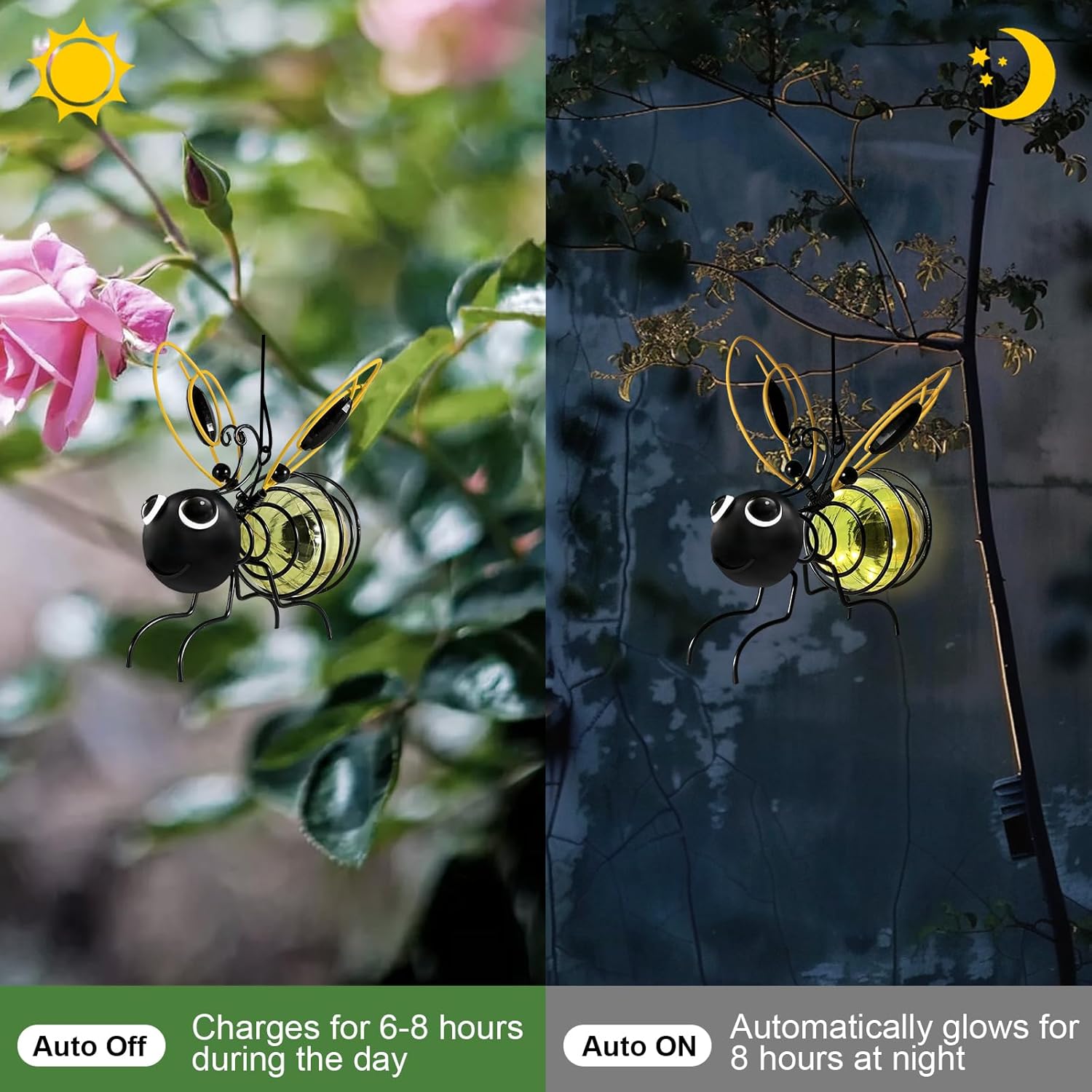 Hanging Bee Sun Garden Light Outdoor Decoration