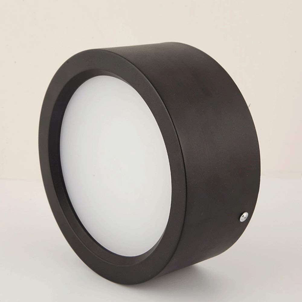 Recessed LED wall downlight with black aluminum lighting accessories and acrylic shade for ceiling lamps