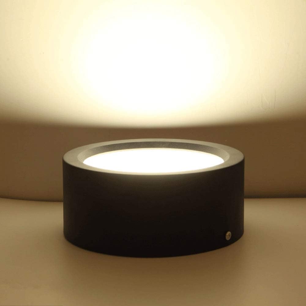 Recessed LED wall downlight with black aluminum lighting accessories and acrylic shade for ceiling lamps