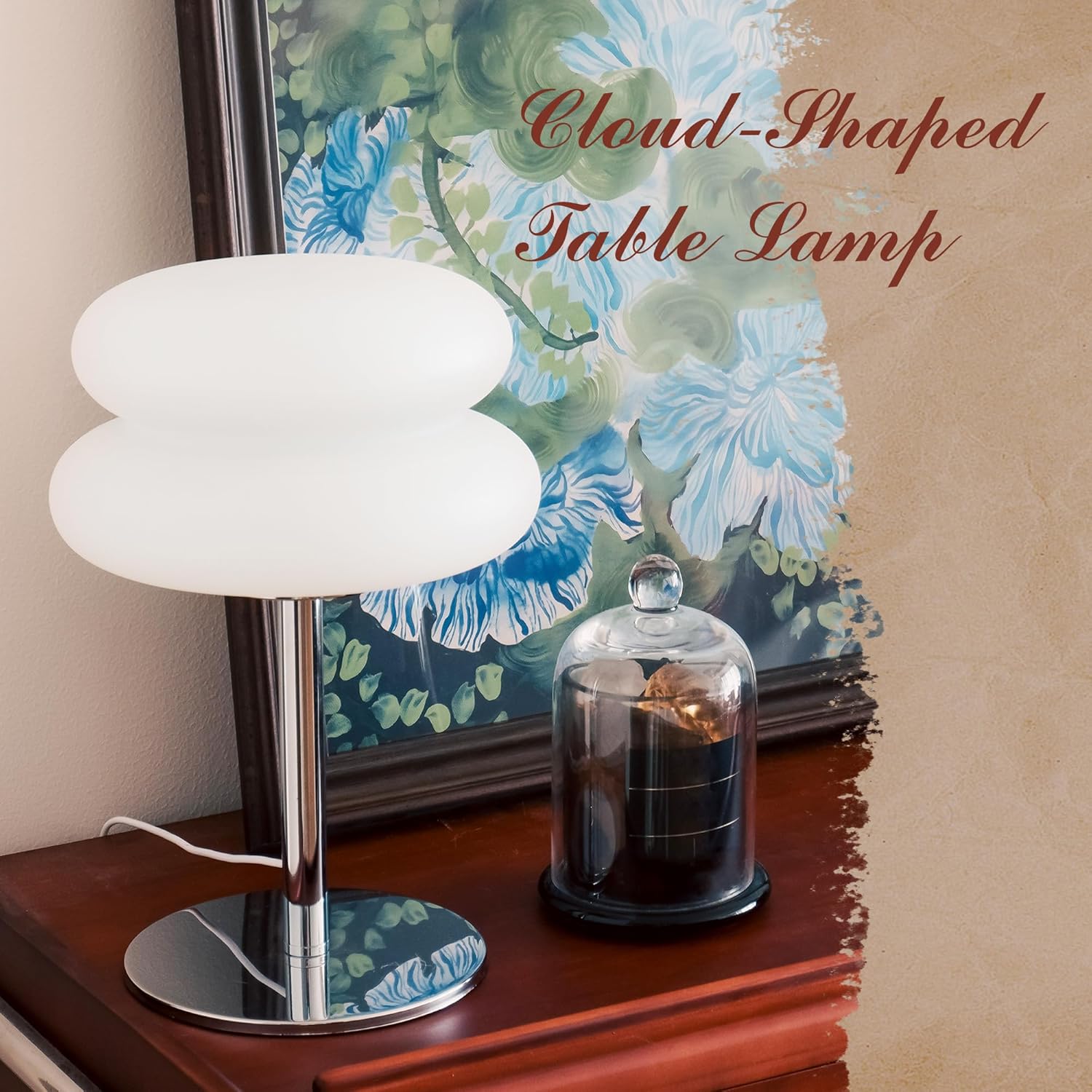 White mushroom lamp