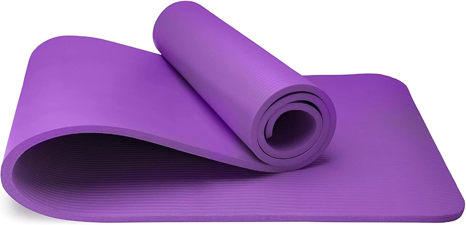 Yoga Mat - Unisex - Non-slip Thick Foam Fitness Exercise Mat - With Portable Strap - Lightweight Home Fitness Equipment - Suitable for Yoga