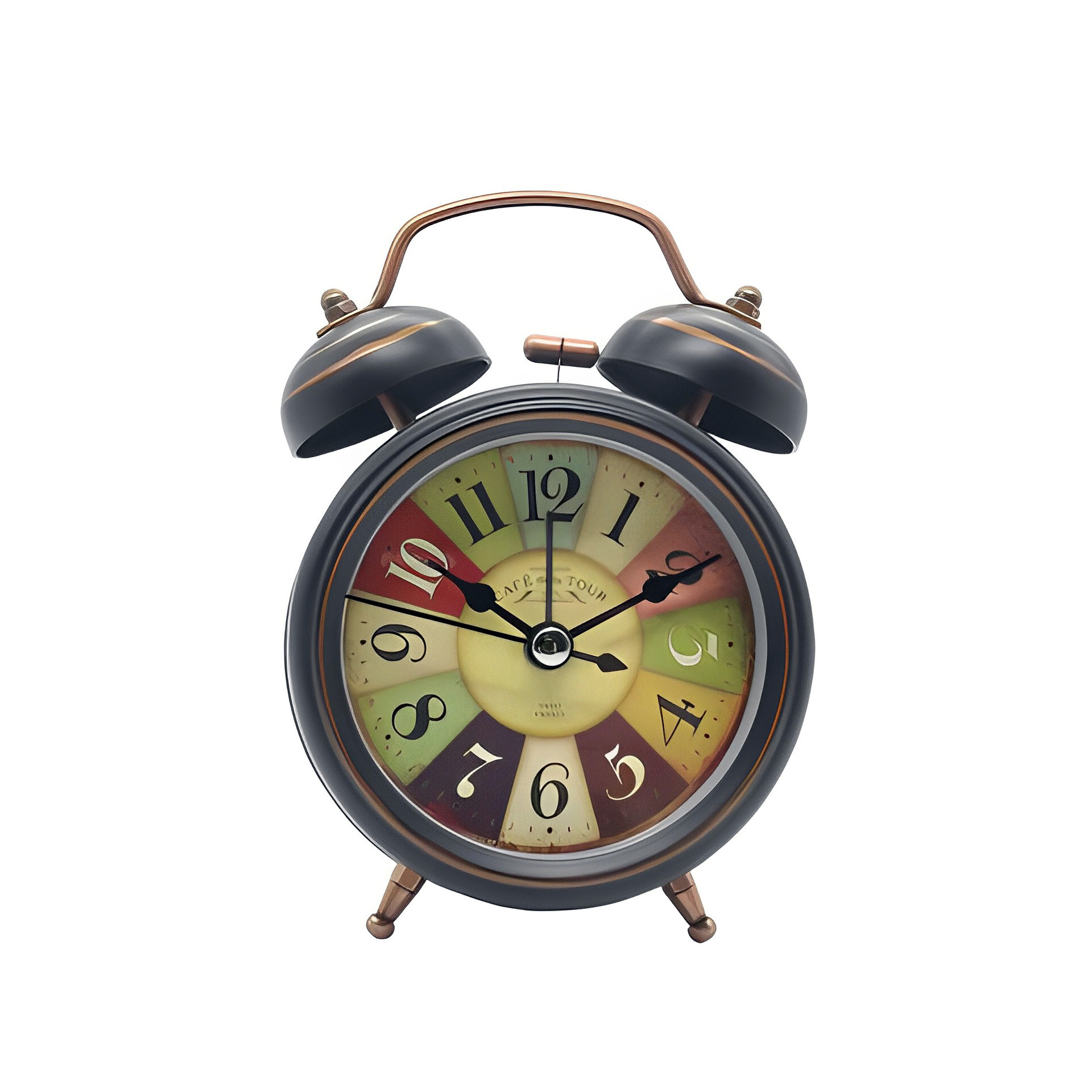 Alarm Clock - Retro Mini Silent Alarm Clock - with Night Light - Retro Arabic Digital Analog Quartz Alarm Clock - Ticking Double Bell Alarm Clock - Desk Clock with Alarm - Silent Clock Alarm Clock - Retro Mini Silent Alarm Clock - with Night Light - Retro Arabic Digital Analog Quartz Alarm Clock - Ticking Double Bell Alarm Clock - Desk Clock with Alarm - Silent Clock