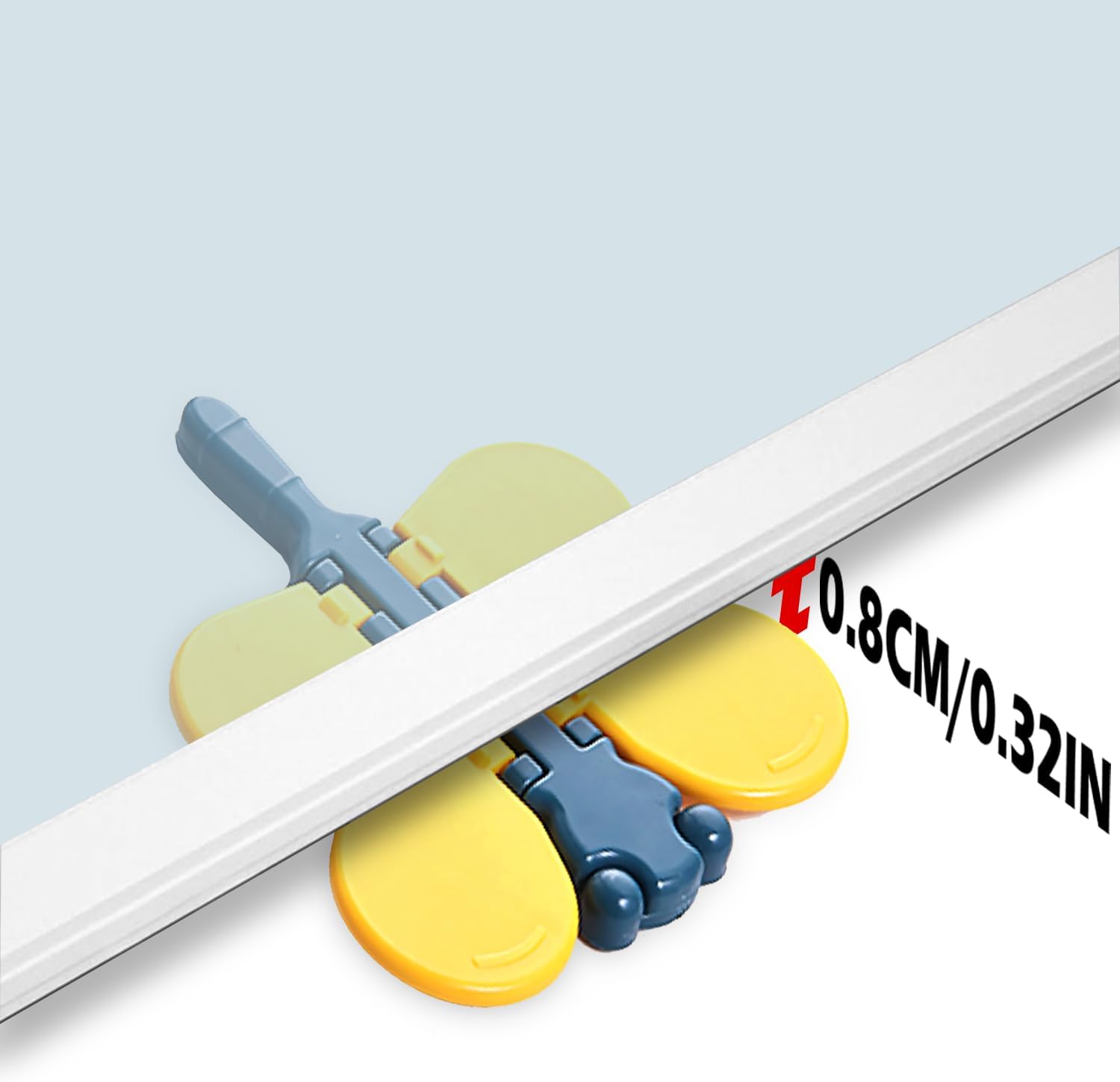 Child Lock Window Locks - Child-Safe Sliding Door Lock - Dragonfly Motif - Child Lock - Suitable for Windows and Doors - Quick-Sliding Door Lock