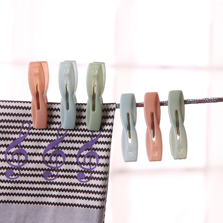 Clothes pegs - Windproof plastic clothes pegs for outdoor use with storage basket - Suitable for sheets