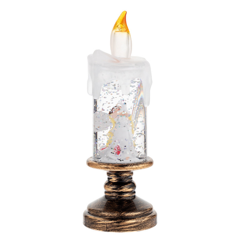 LED Candles - LED Christmas Flameless Candle Lamp - Suitable for Home Decoration - Christmas Snowball Candle - Rotating Candle Desk Night Light - Christmas Window Candle Holder - Battery Operated - Angel LED Candles - LED Christmas Flameless Candle Lamp - Suitable for Home Decoration - Christmas Snowball Candle - Rotating Candle Desk Night Light - Christmas Window Candle Holder - Battery Operated - Angel