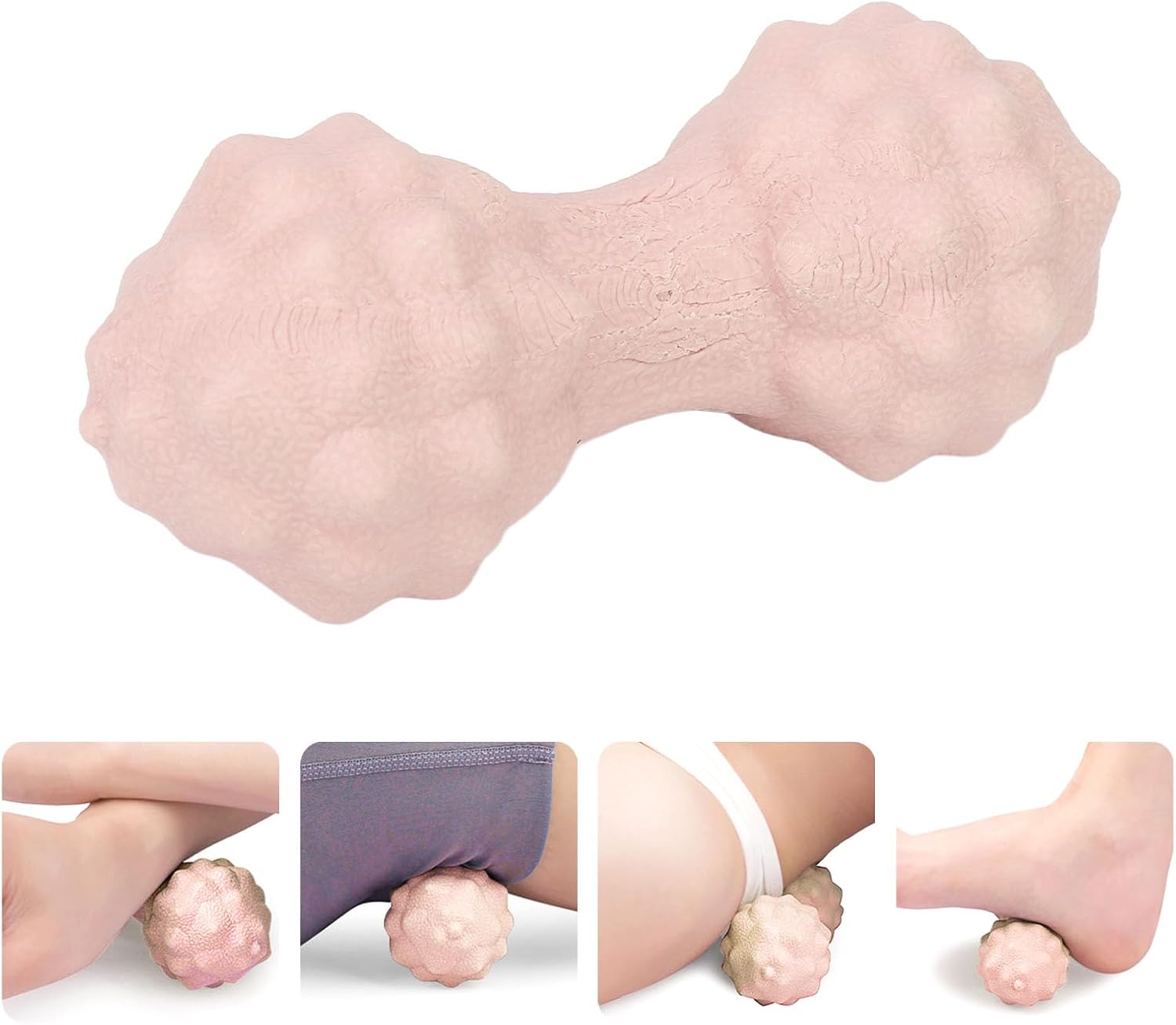 Massage Ball - Peanut Massage Ball - Multidirectional Massage Ergonomic Soft Double Hockey Ball Massage Ball - For Stress Relief Deep Tissue Massage - Pink Massage Ball - Peanut Massage Ball - Multidirectional Massage Ergonomic Soft Double Hockey Ball Massage Ball - For Stress Relief Deep Tissue Massage - Pink