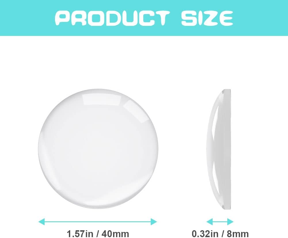Door Stopper Wall Transparent - Set of 6 - Ø 4 cm - Self-adhesive Door Buffers - Wall Protection against Door Handles
