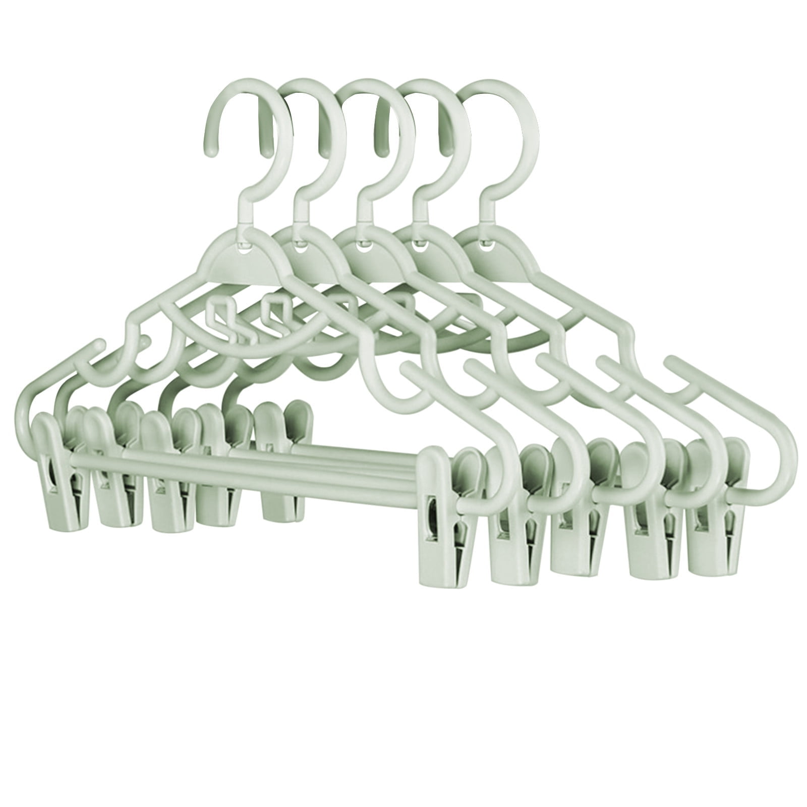 JSCDRPDWL Plastic Pants Hangers with Clips 5 Pack Heavy Duty Skirt Hangers Swivel Hook and Notches Space Saving Acrylic Clip Hangers for Pants Suitable for All Clothing Green JSCDRPDWL Plastic Pants Hangers with Clips 5 Pack Heavy Duty Skirt Hangers Swivel Hook and Notches Space Saving Acrylic Clip Hangers for Pants Suitable for All Clothing Green