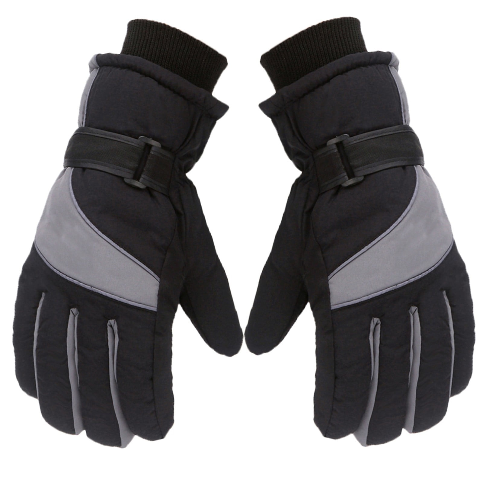 IDALL Ski Gloves Waterproof Gloves Winter Outdoor Men And Women Snow Skating Snowboarding Windproof Warm Ski Gloves Snow Gloves Winter Gloves W-Blue One Size Grey