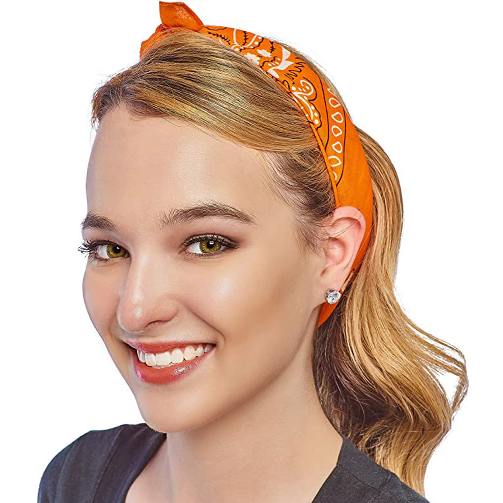 WANYNG Dozen Paisley Bandanas Multi Colored Set Cowboy Bandana Head Scarf Double Sided Embroide Mens Handkerchiefs Handkerchief for Dad Multicolor-A
