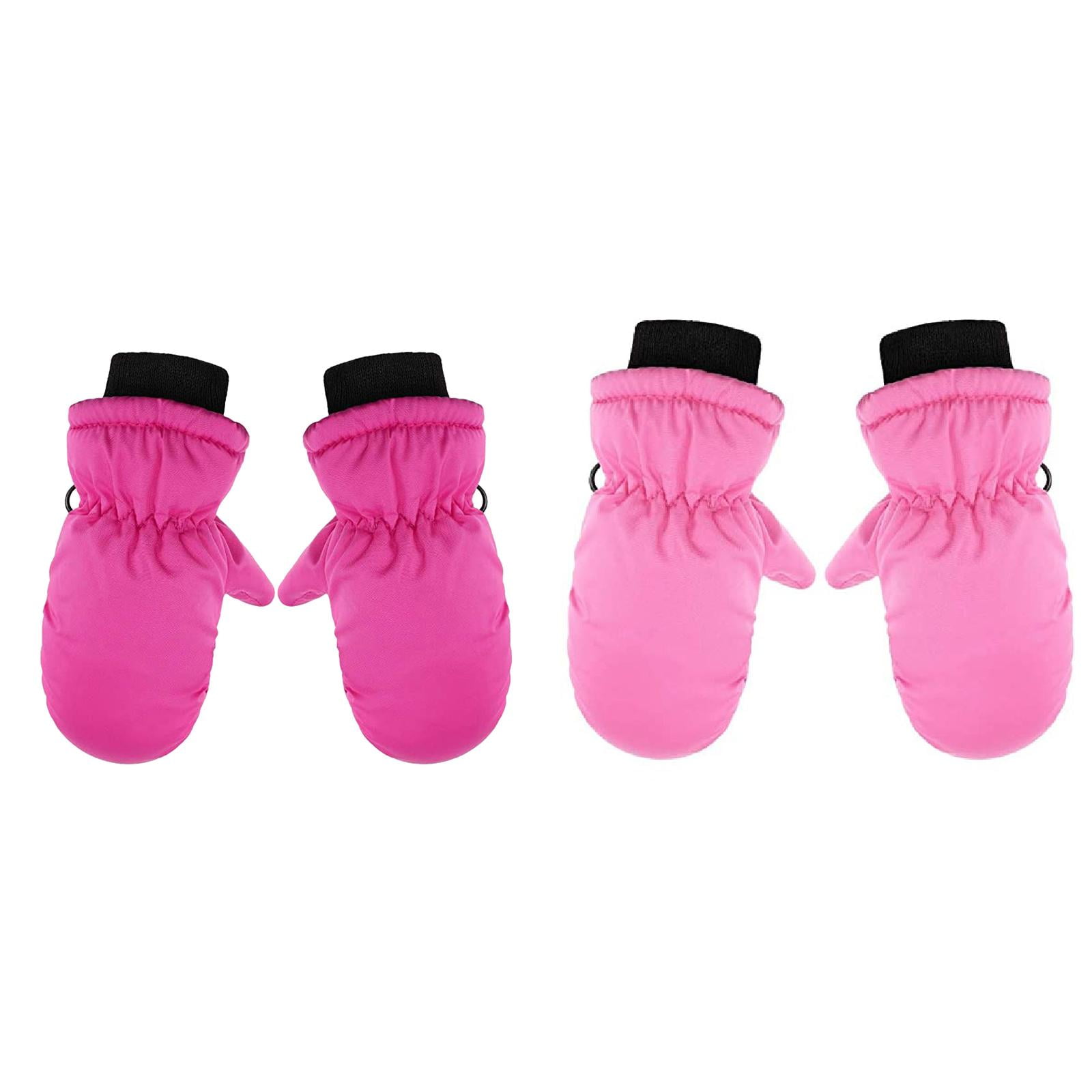 GXWEA Gloves For Kids Toddler Skis Kids Gloves Winter Gloves Thick Gloves Stretchy Warm Gloves Boys Girls 6-24 Months One Size color-3