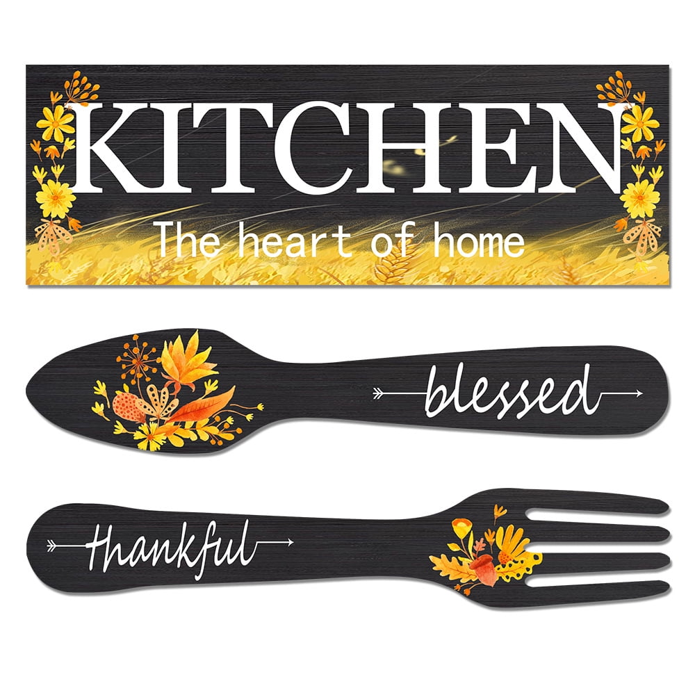 3 Pieces Sunflower Kitchen Decor Spring Decorations Blessed Thankful Wooden Hanging Sign Sunflower Gifts Wall Art Decor Farmhouse Summer Home Decor for Kitchen black 3 Pieces Sunflower Kitchen Decor Spring Decorations Blessed Thankful Wooden Hanging Sign Sunflower Gifts Wall Art Decor Farmhouse Summer Home Decor for Kitchen black
