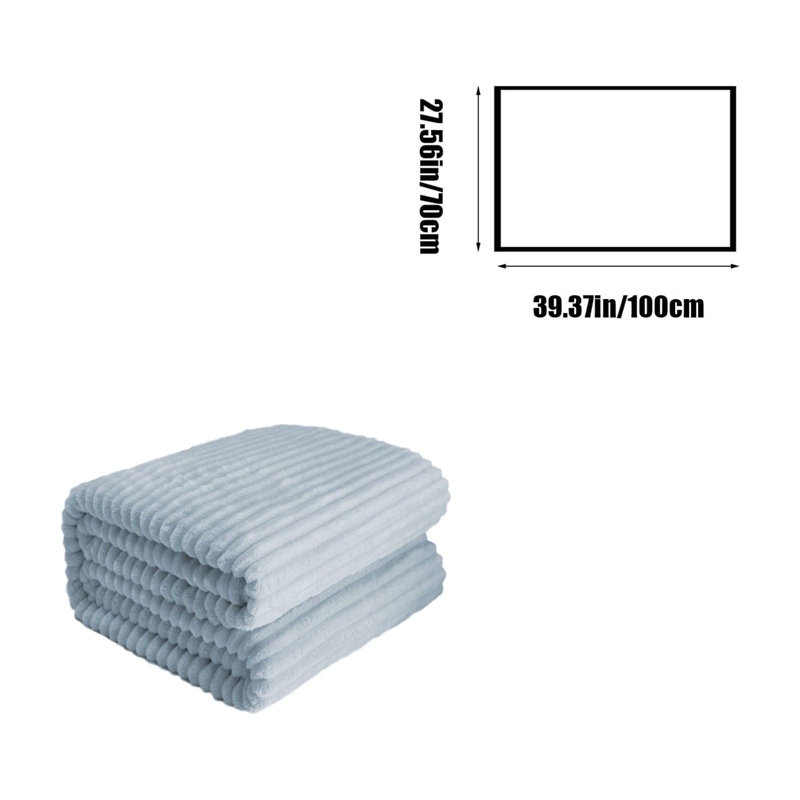 Djunllk Throw Blanket for Couch - Dark Gray Super Thick Double Layer Soft Blanket