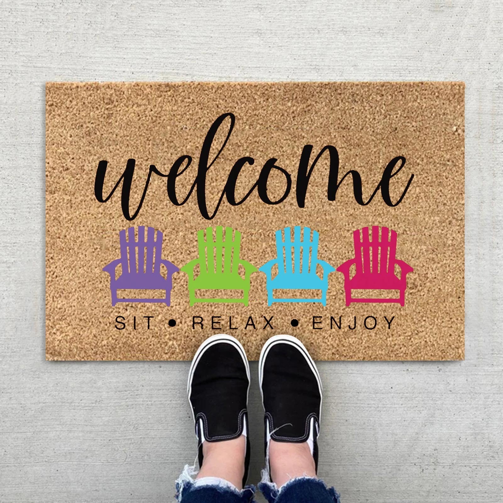 16x24 inch Doormats for Outdoor Entrance Home Waterproof Floor Mat Outdoor Rug Front Door Spring Mat Floor Decor Outdoor Summer Decor Spring Rugs Mat for Front Door Outside Outdoor Porch Mat Doormat16