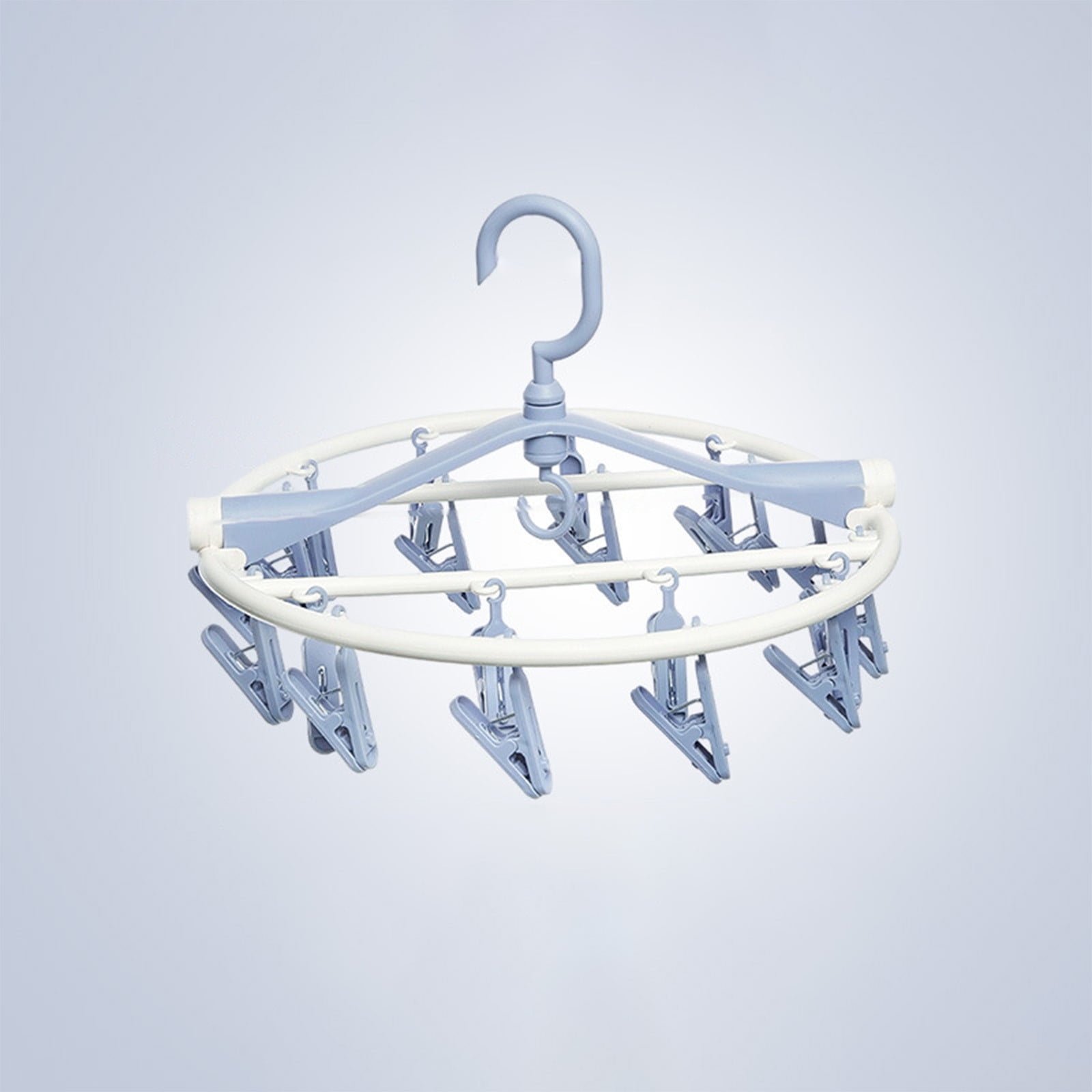 Tyidzon Drying Rack Clothing Hanging Clothes Drying Rack with 20 Clips