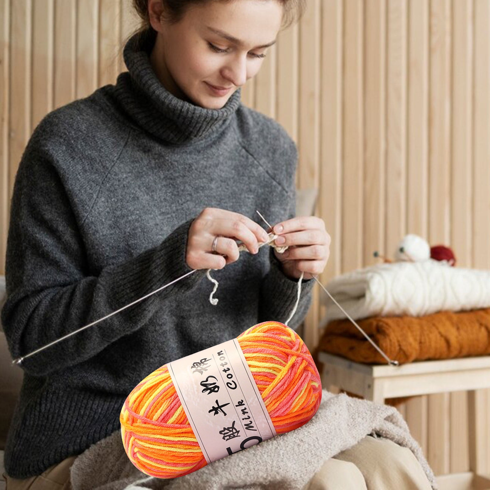 PALIFEUR Cotton Yarn Soft Cotton Yarn for Crocheting and Knitting