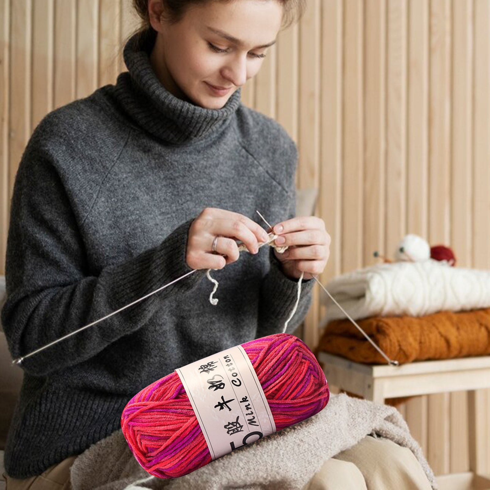 PALIFEUR Cotton Yarn Soft Cotton Yarn for Crocheting and Knitting