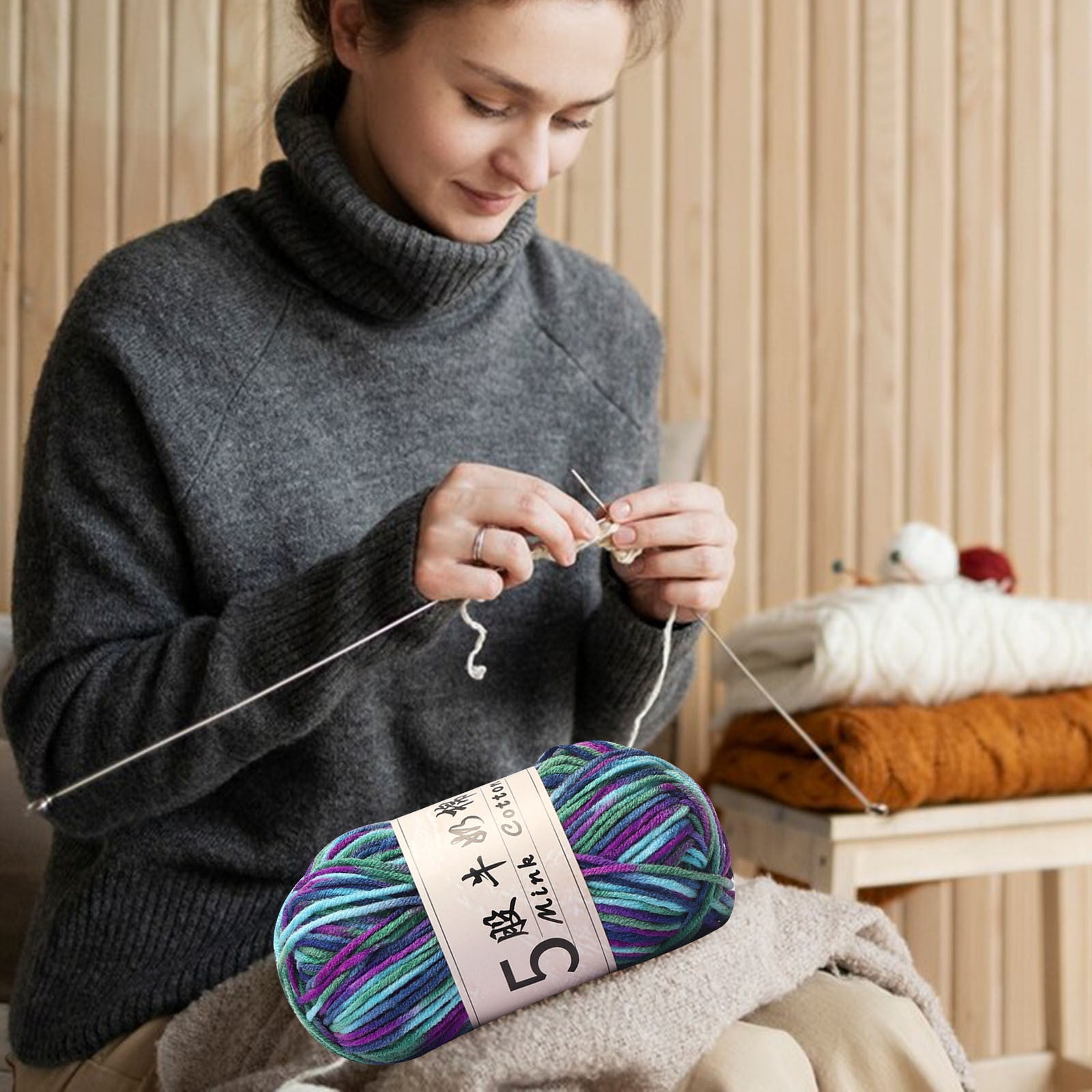 PALIFEUR Cotton Yarn Soft Cotton Yarn for Crocheting and Knitting