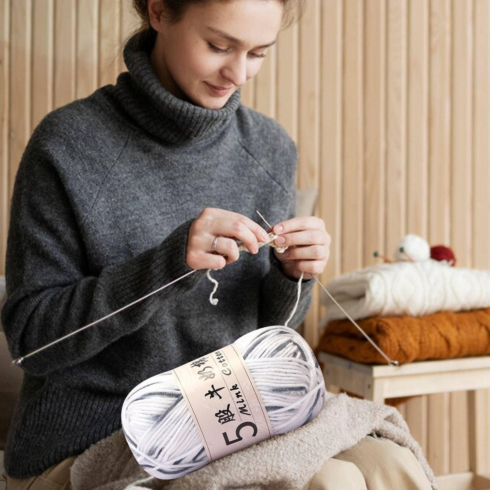 PALIFEUR Cotton Yarn Soft Cotton Yarn for Crocheting and Knitting