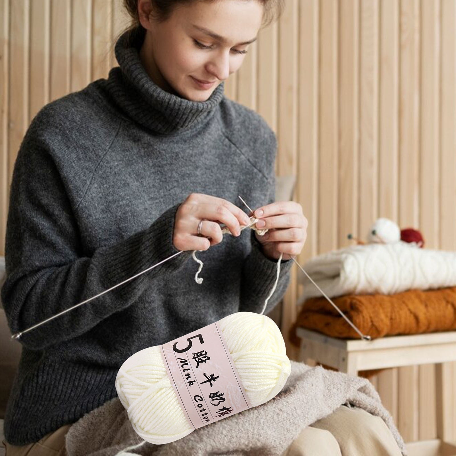 PALIFEUR Cotton Yarn Soft Cotton Yarn for Crocheting and Knitting