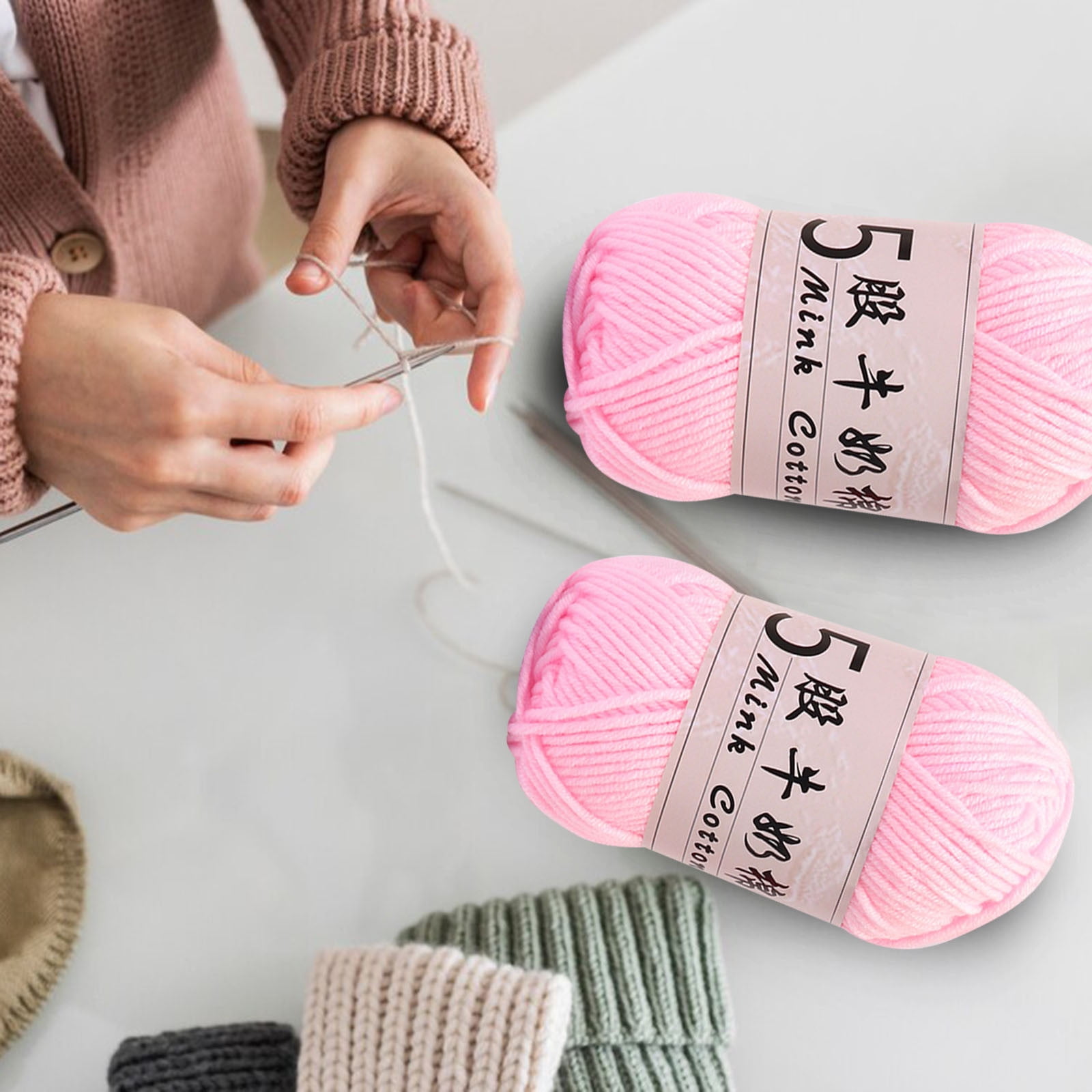 PALIFEUR Cotton Yarn Soft Cotton Yarn for Crocheting and Knitting