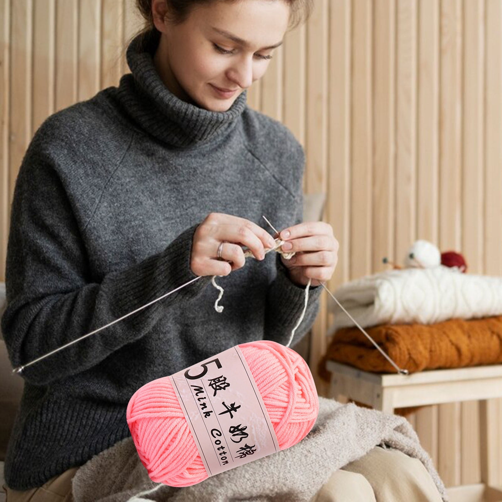 PALIFEUR Cotton Yarn Soft Cotton Yarn for Crocheting and Knitting